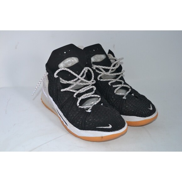 Nike LeBron 18 CQ9283-007 Men's US 12 Basketball Shoes Black Gum Fashion Sneaker - Picture 1 of 15